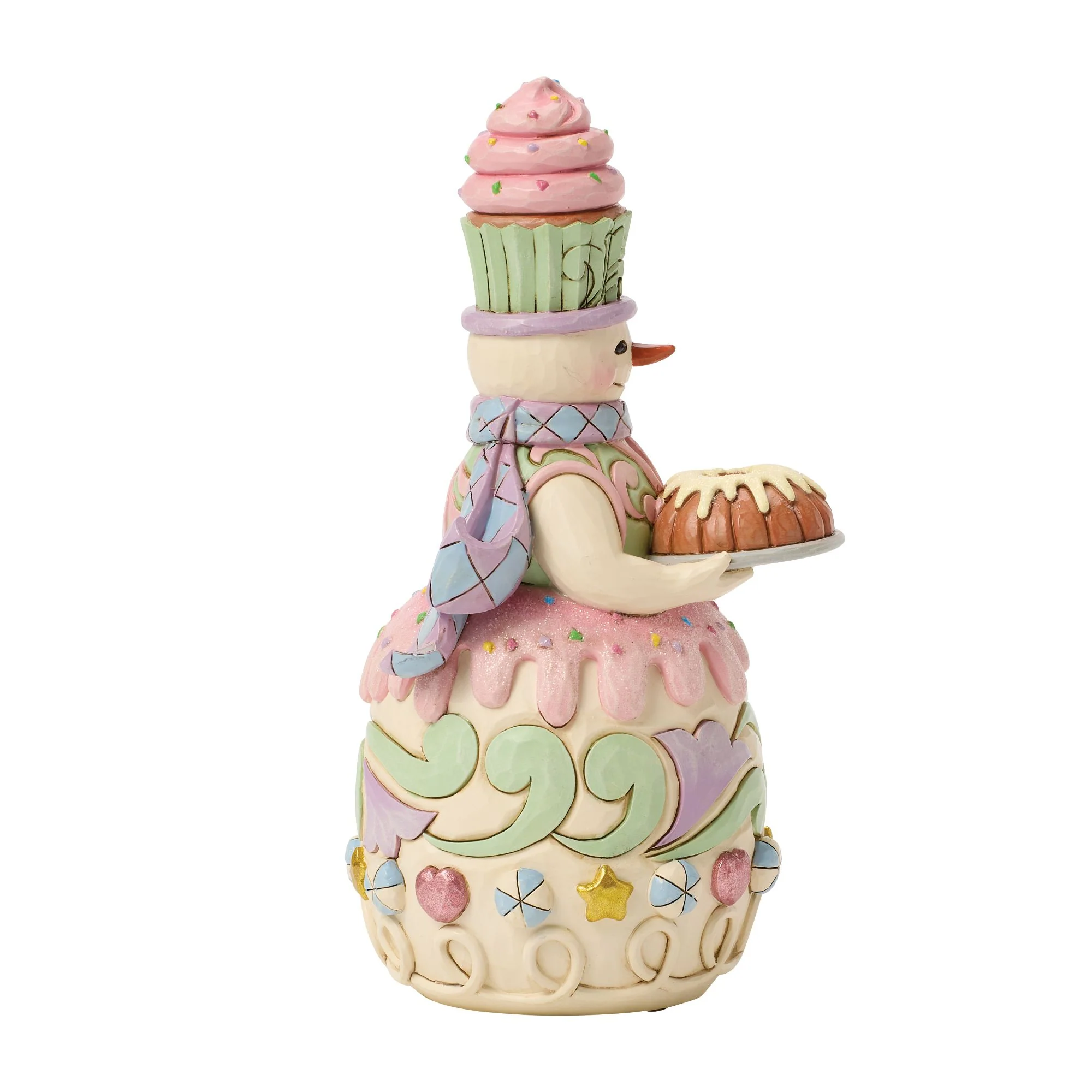 Snowman with Bunt Cake Figurine - Baked Just for You - Image 4