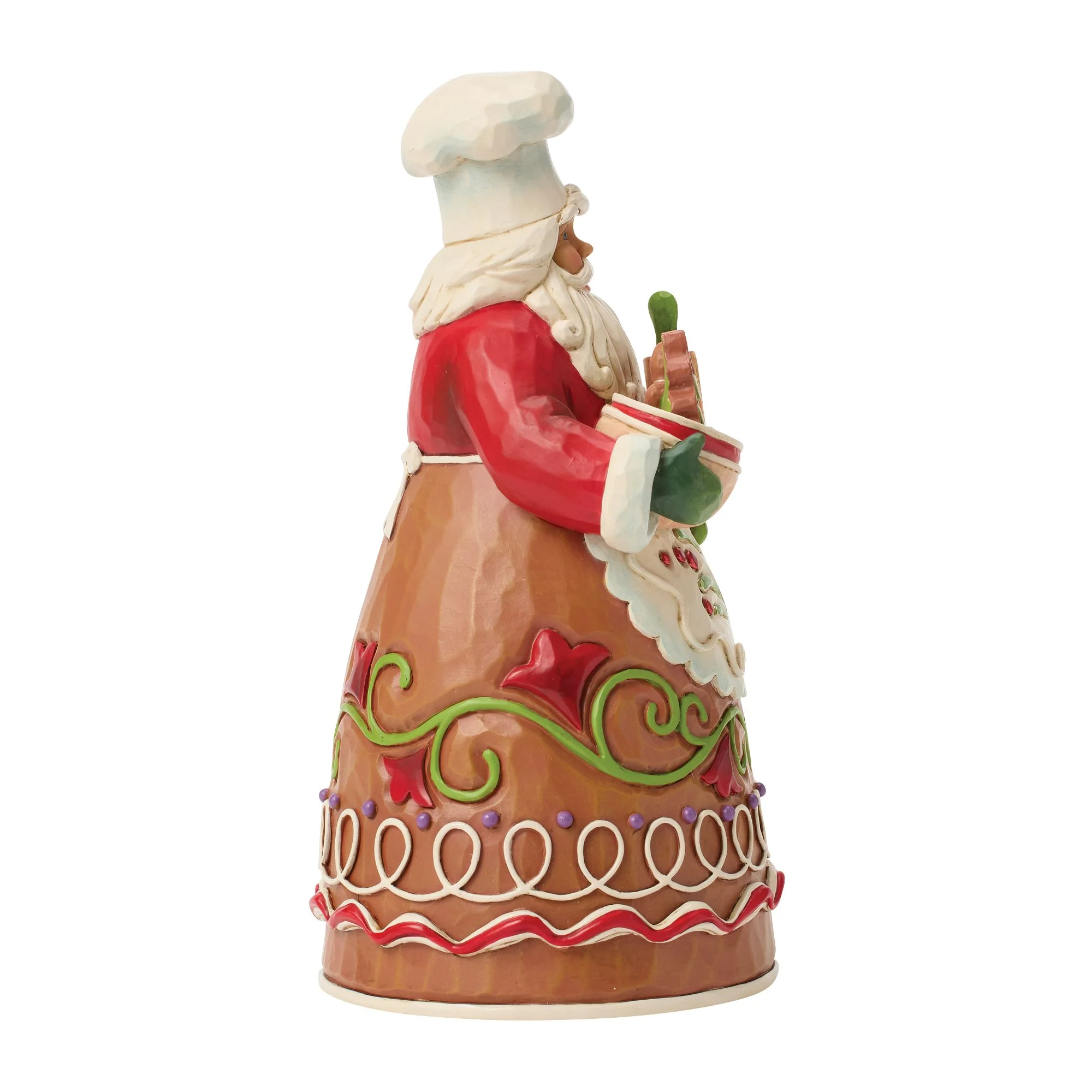 Gingerbread Pastry Chef Santa Figurine - Baking Holiday Magic - Image 4