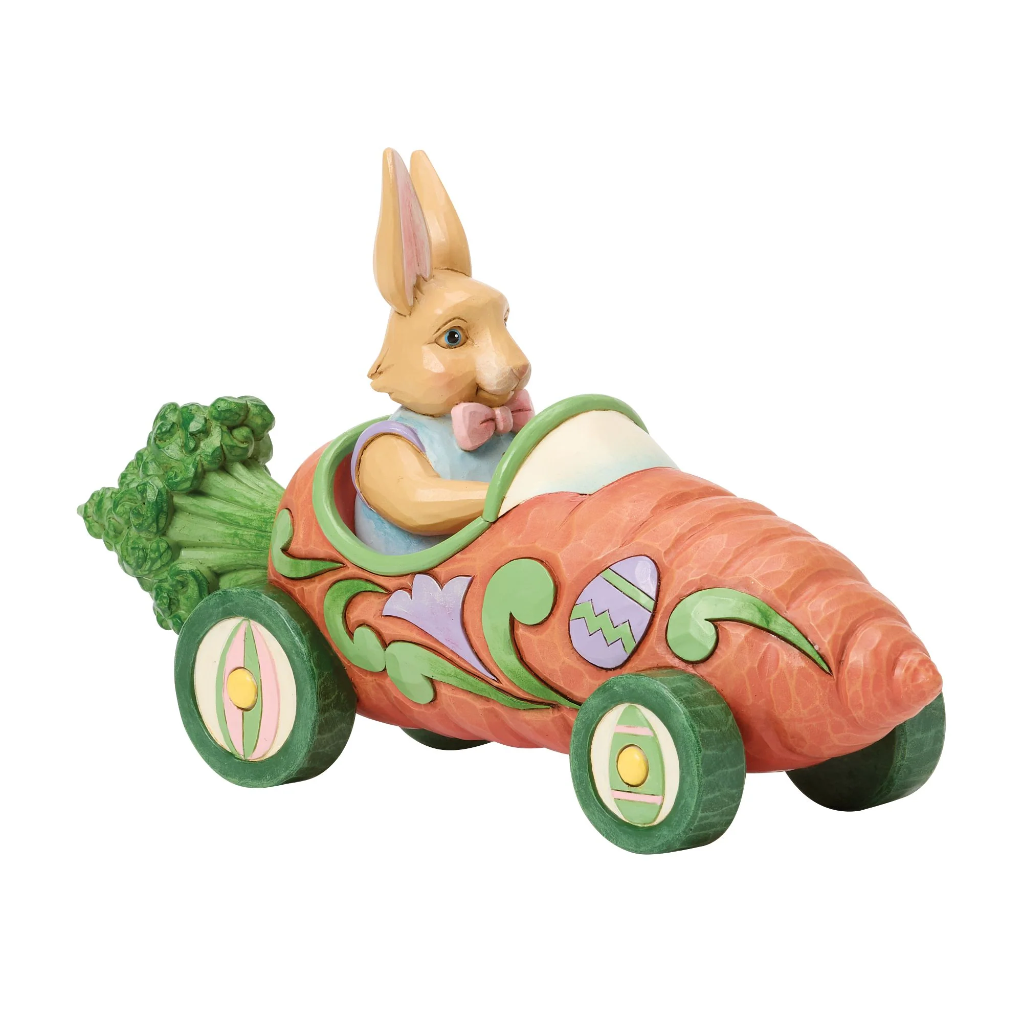 Bunnies on Parade Carrot Car Figurine - "Carrot Cruiser" - Image 2