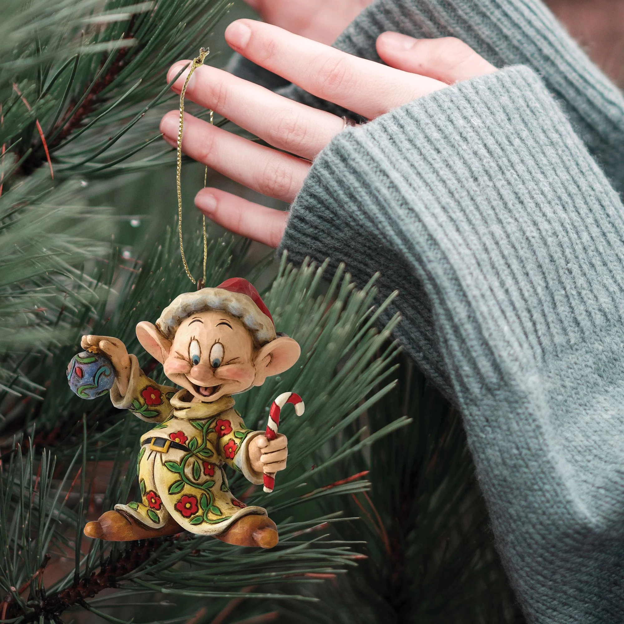 Dopey Snow White Hanging Ornament - Disney Traditions by Jim Shore - Image 2