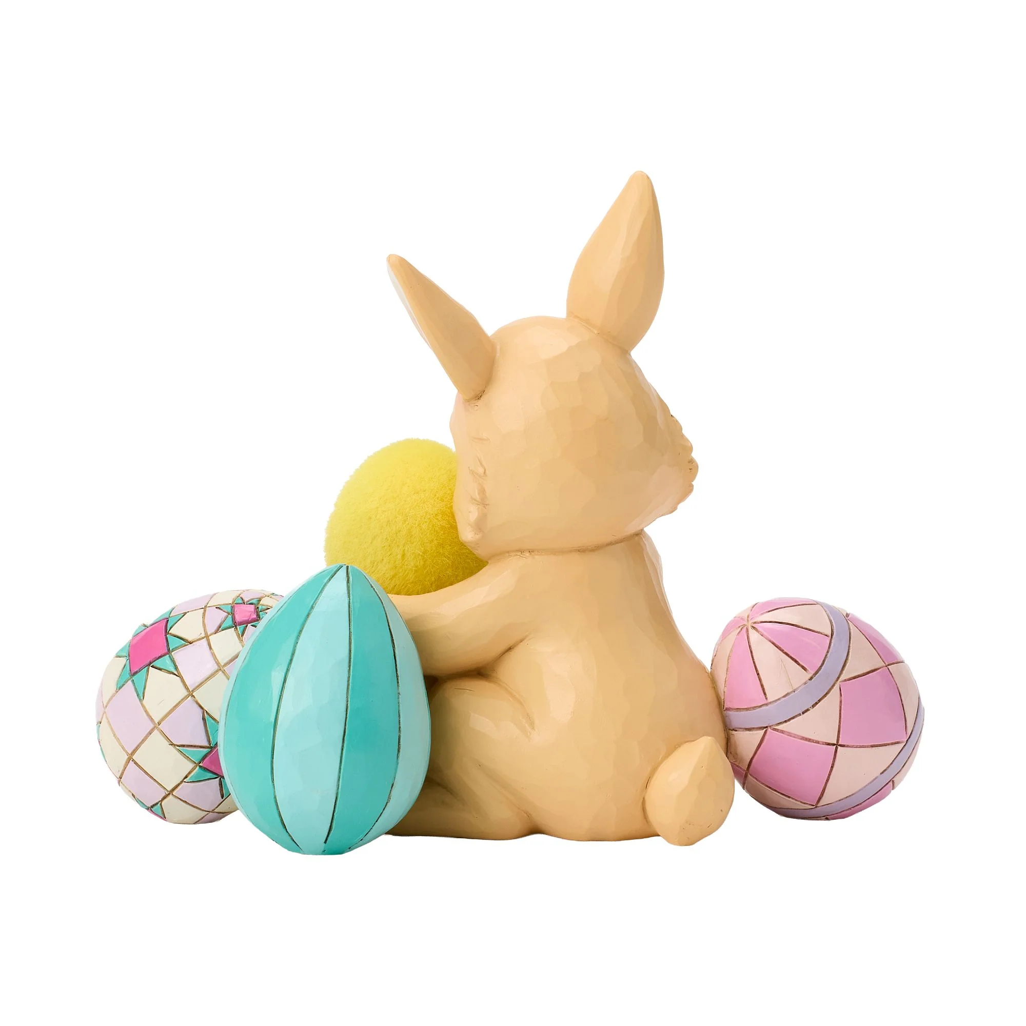 Easter Bunny Hugging Duckling Figurine - "Egg-cellent Friends" - Image 3