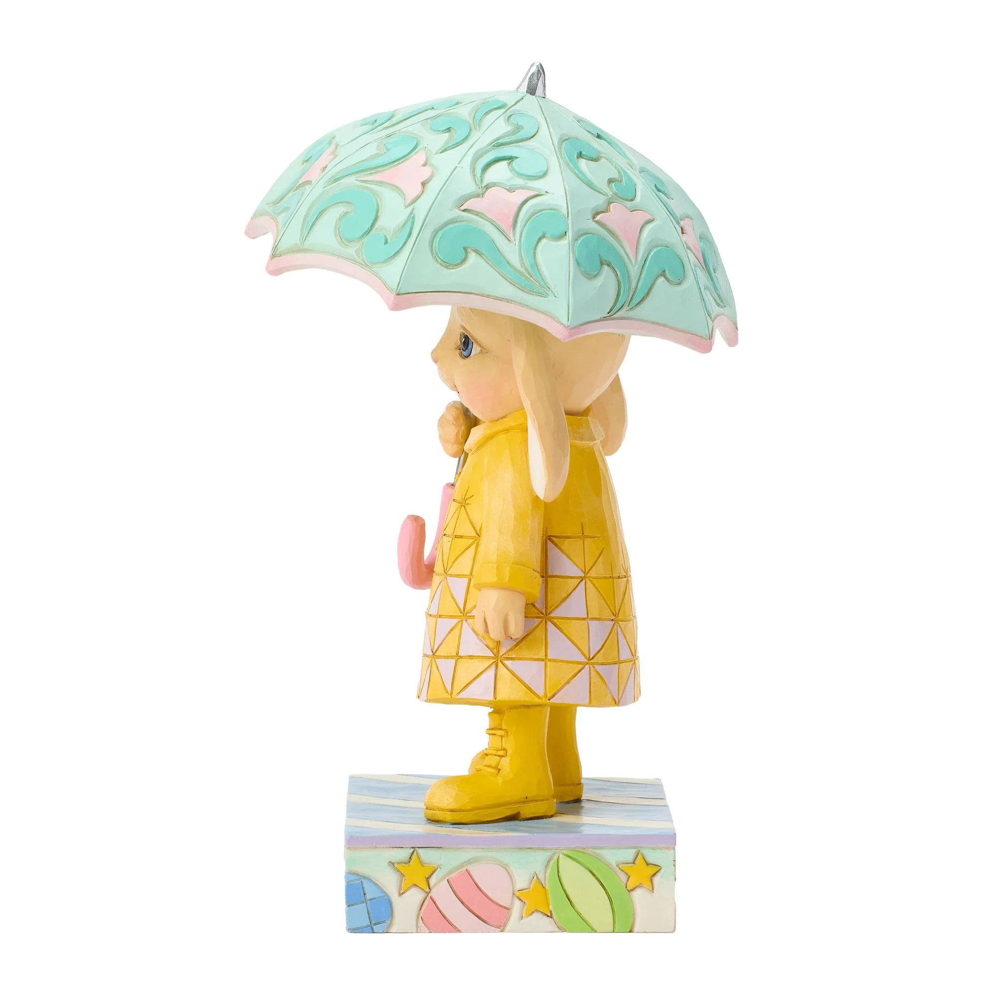 Easter Bunny with Umbrella Figurine - "Under the Bunny-brella" - Image 3