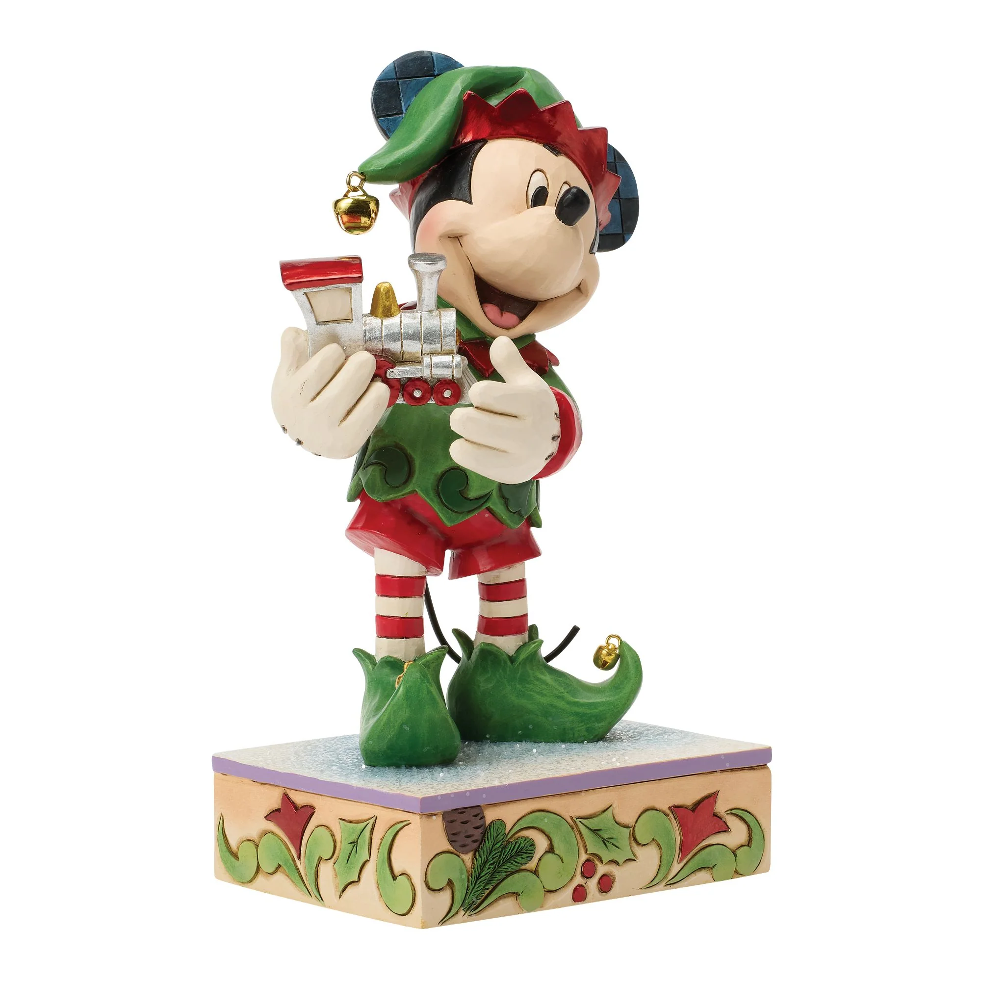 Mickey Elf with Train Special Edition Figurine - "Elf on Track" - Image 2