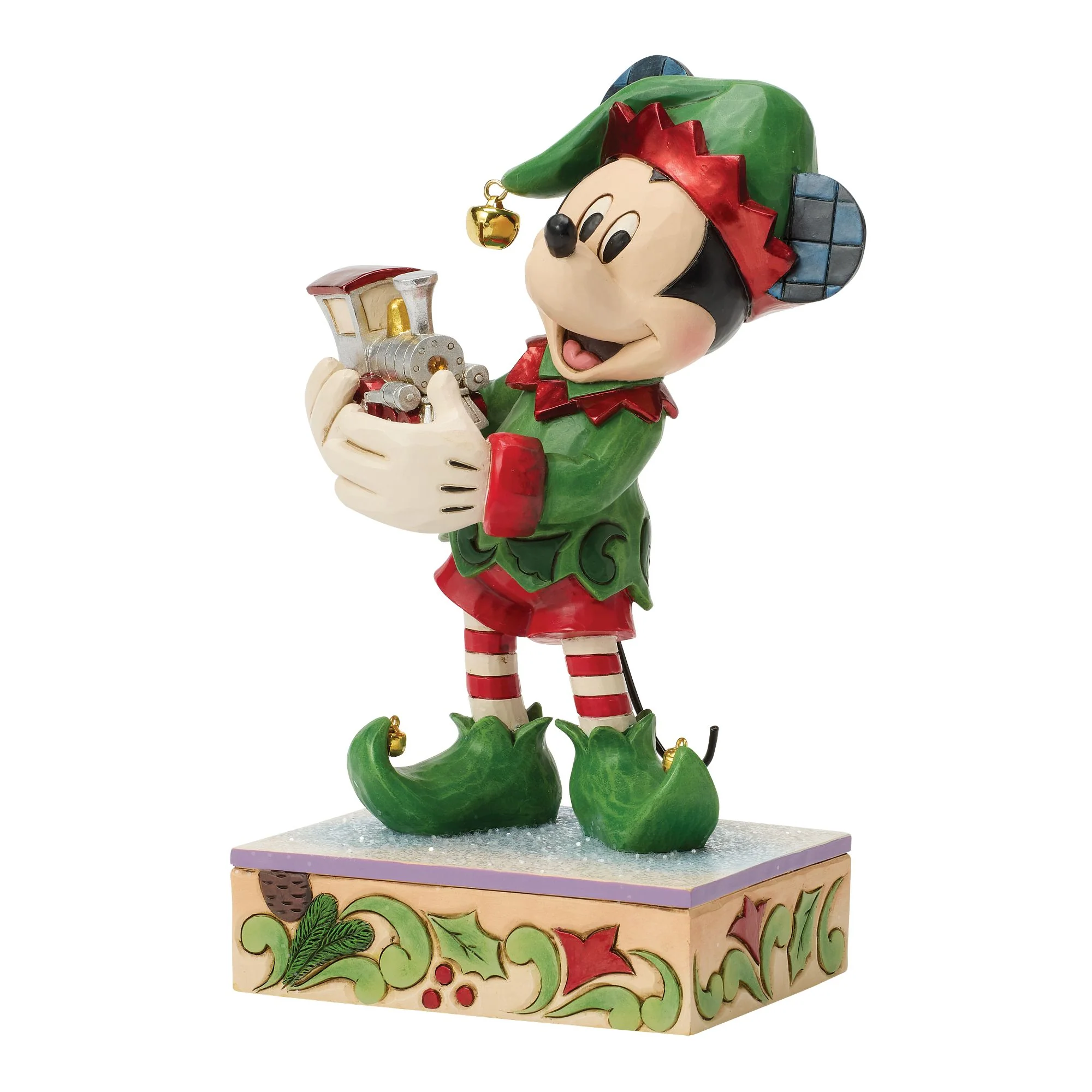 Mickey Elf with Train Special Edition Figurine - "Elf on Track" - Image 3