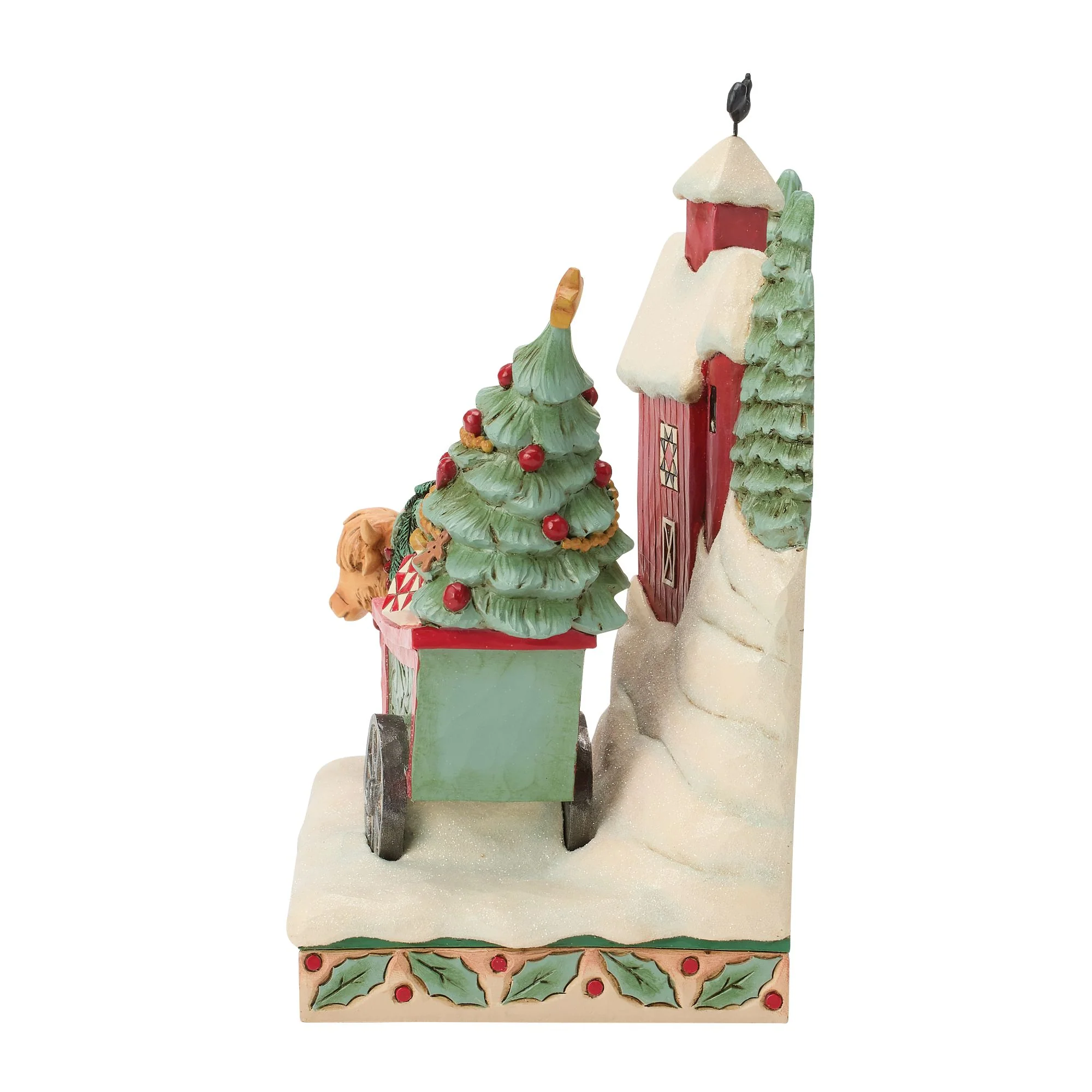 Highland Glen Barn Scene Figurine - Full of Christmas Spirit - Image 4