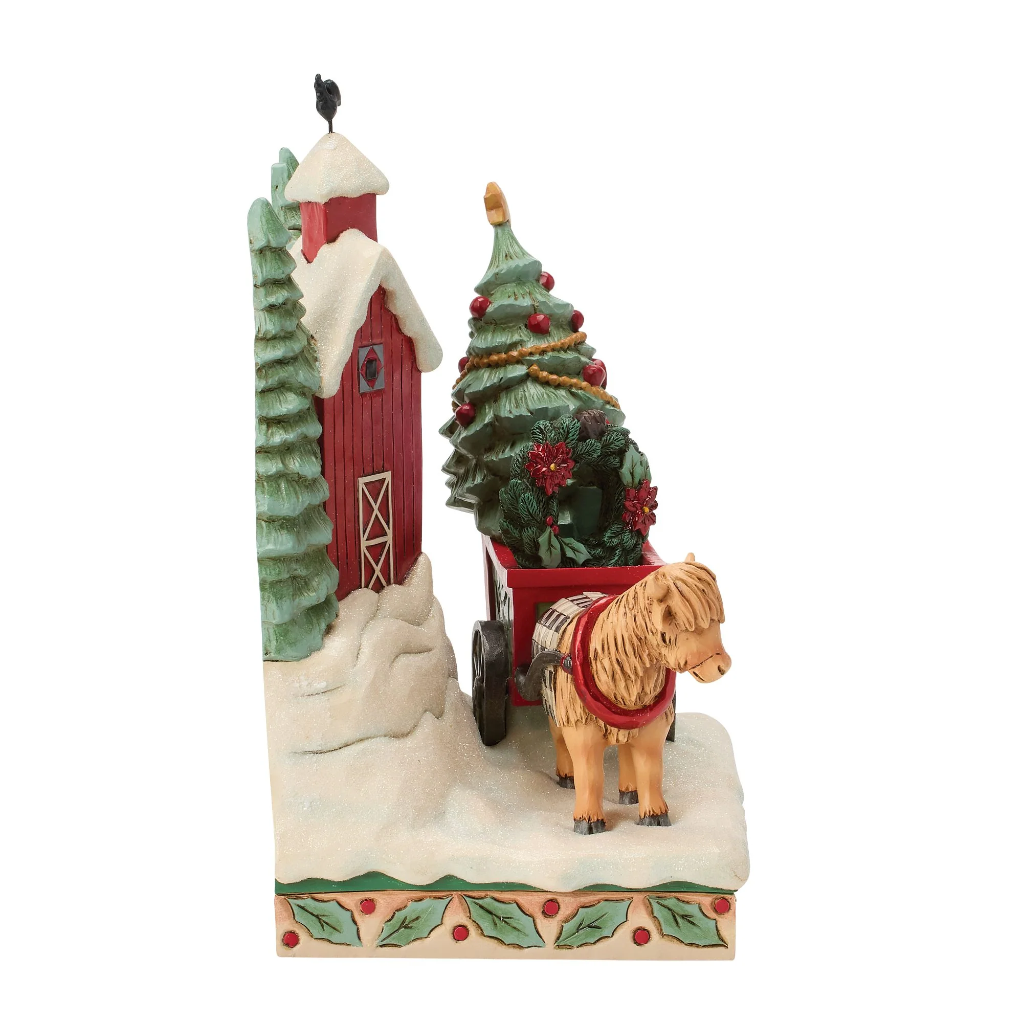 Highland Glen Barn Scene Figurine - Full of Christmas Spirit - Image 6