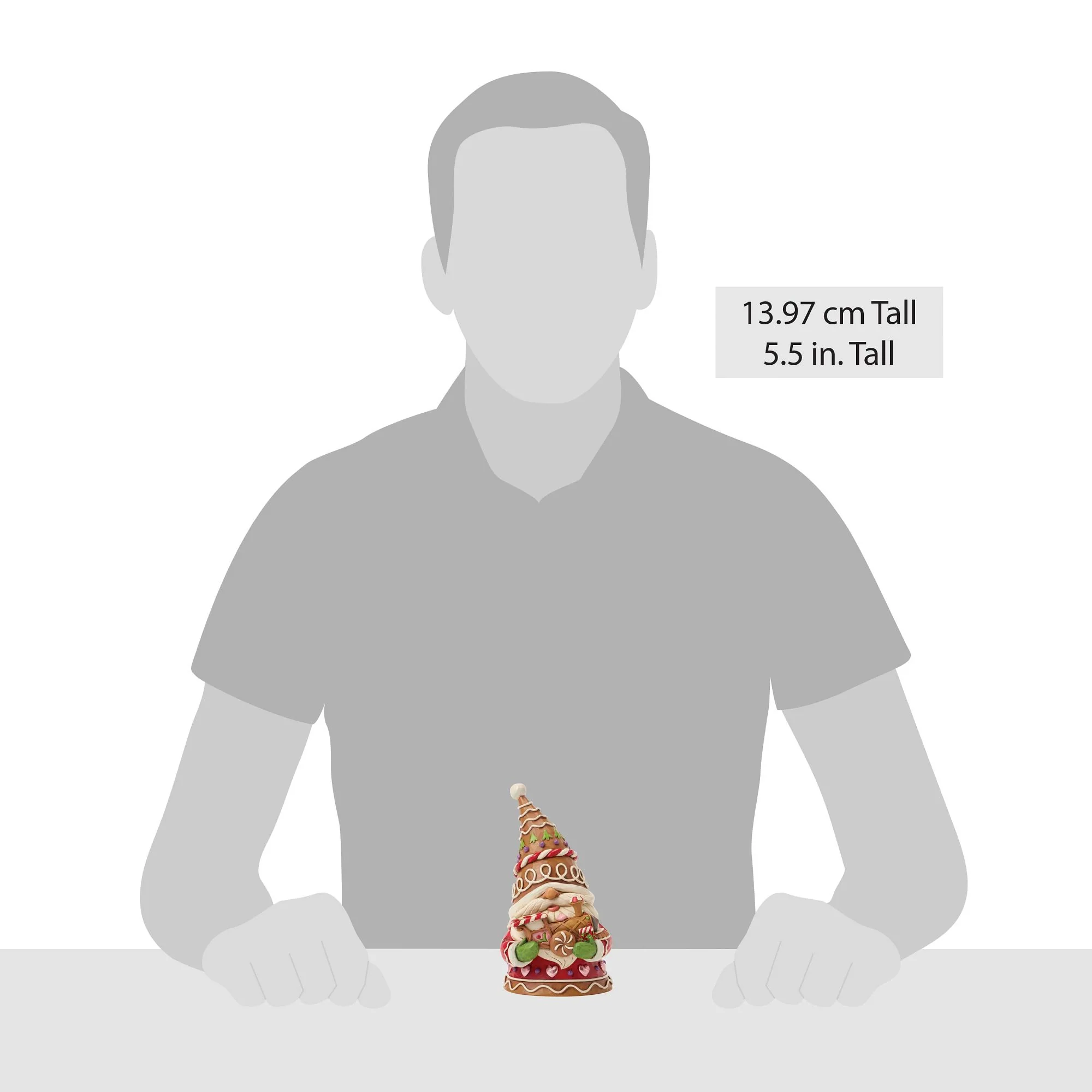 Gingerbread Gnome with Train Figurine - Gnome on Track - Image 5