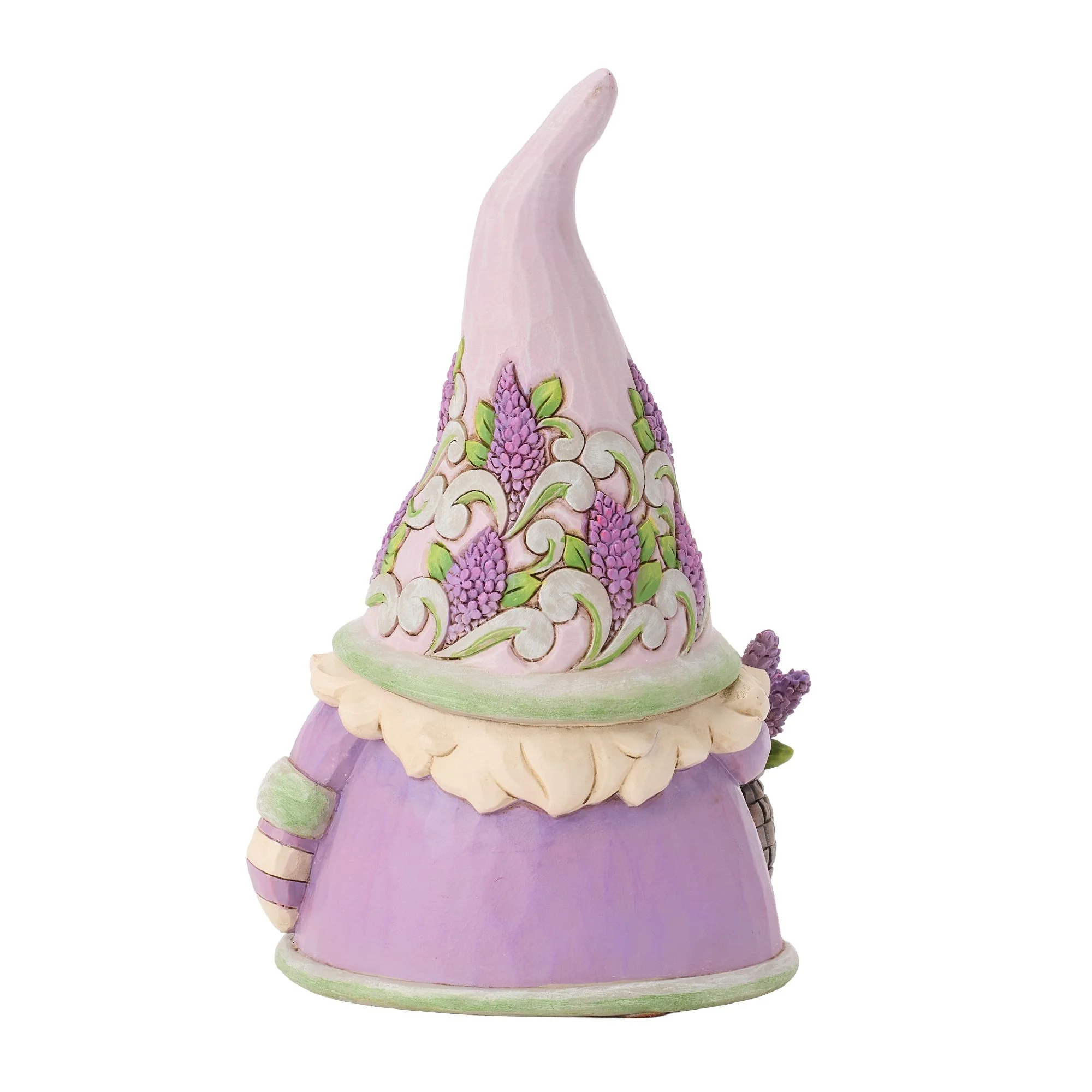 Gnome with Basket of Lilac Figurine - "Lovely Lilac" - Image 4