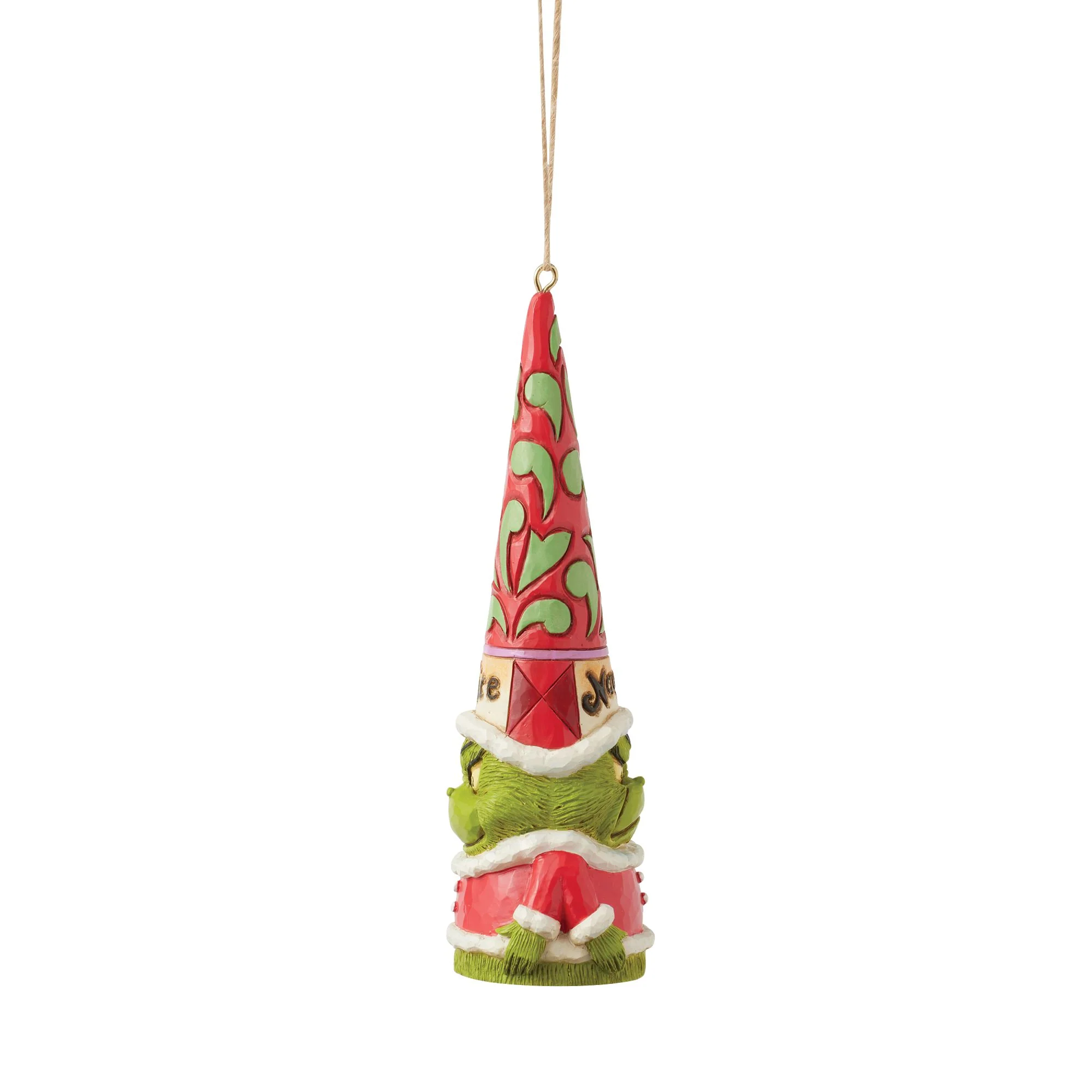 Grinch Naught Nice Gnome Hanging Ornament - The Grinch by Jim Shore - Image 2