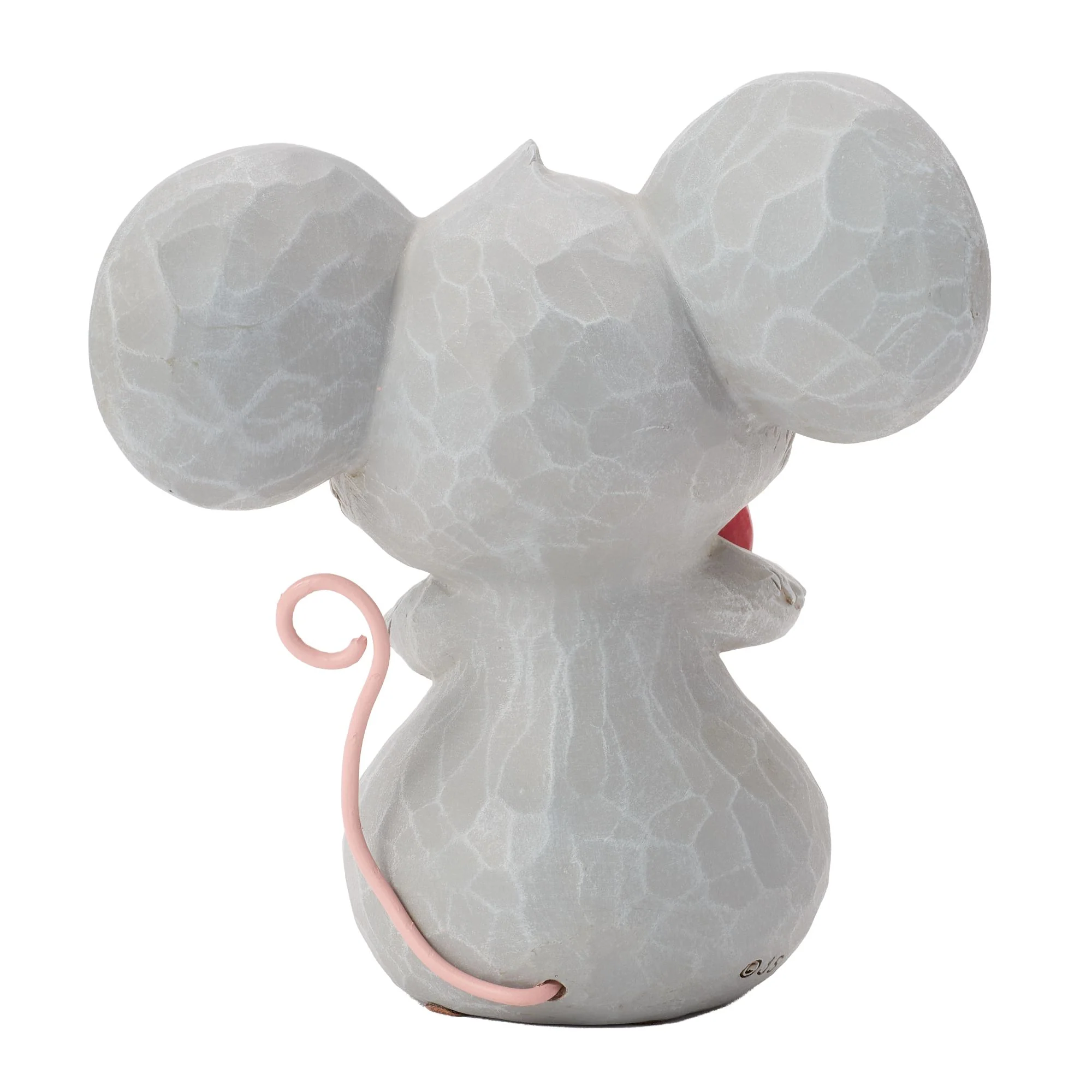 Mouse Holding a Heart Figurine - "With All My Heart" - Image 3