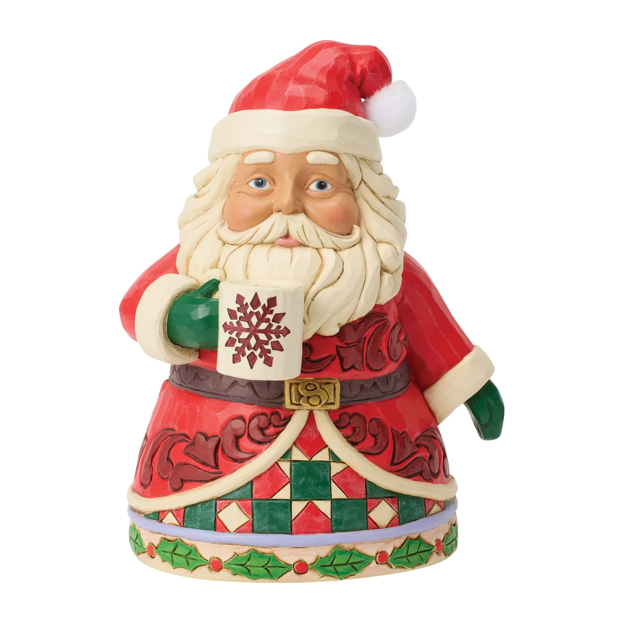 Santa Drinking Hot Cocoa Figurine