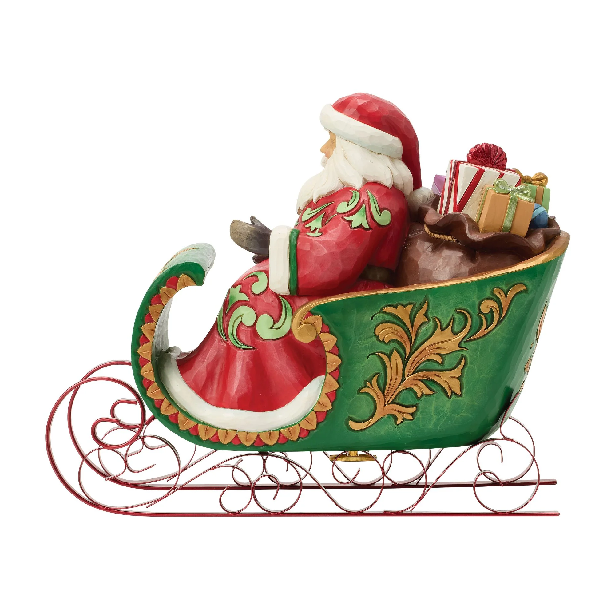 Santa in a Musical Sleigh Special Edition Figurine - "Dashing Through the Snow" - Image 4