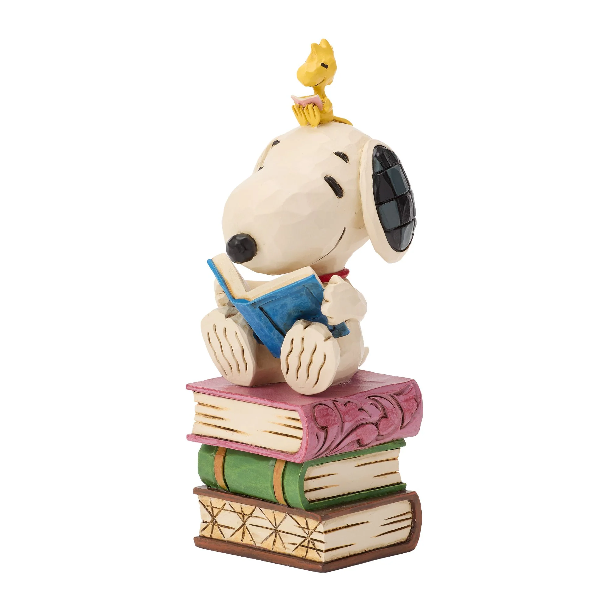 Snoopy Stacked Books Figurine - "My Week is Fully Booked!" - Image 3