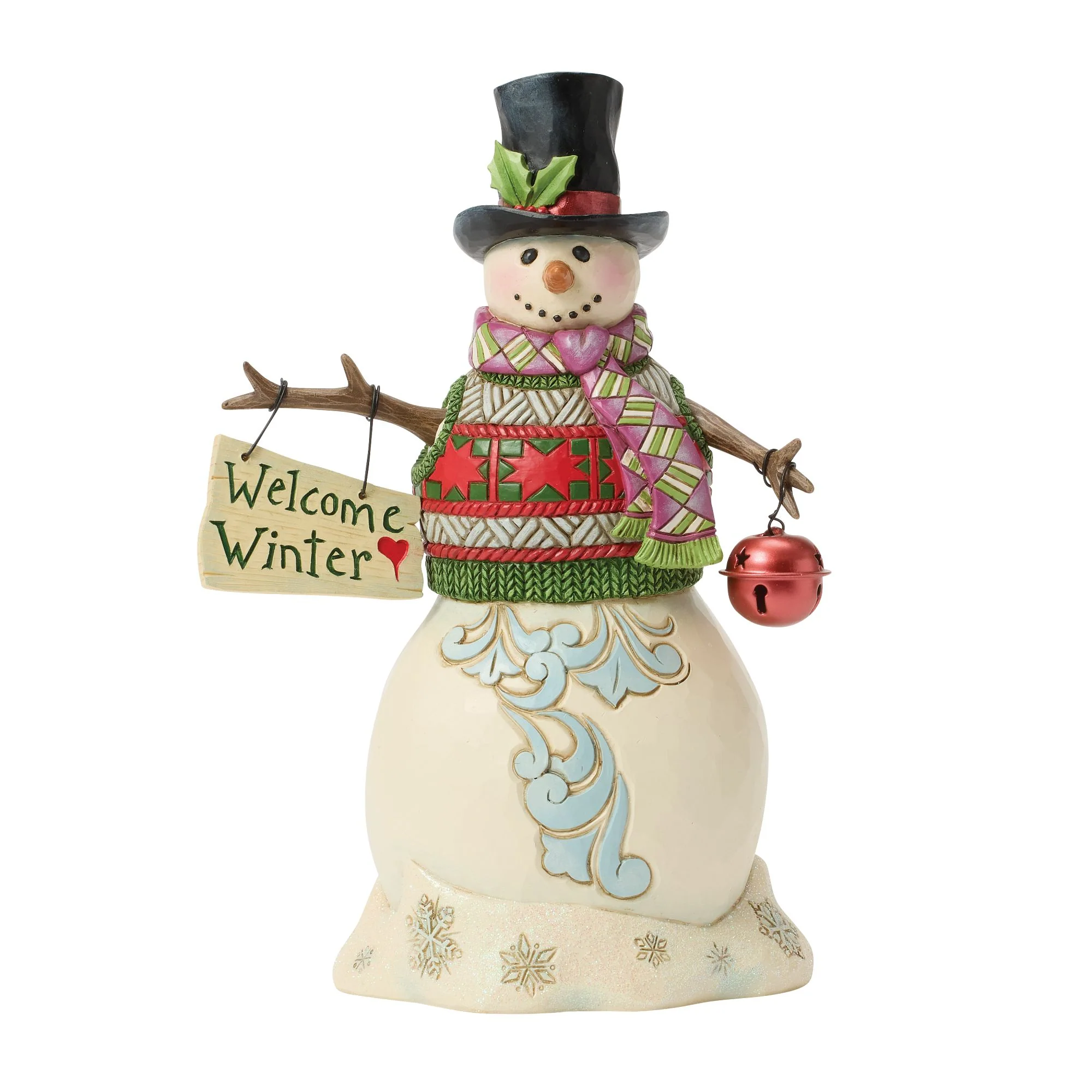 Snowman with Christmas Sign