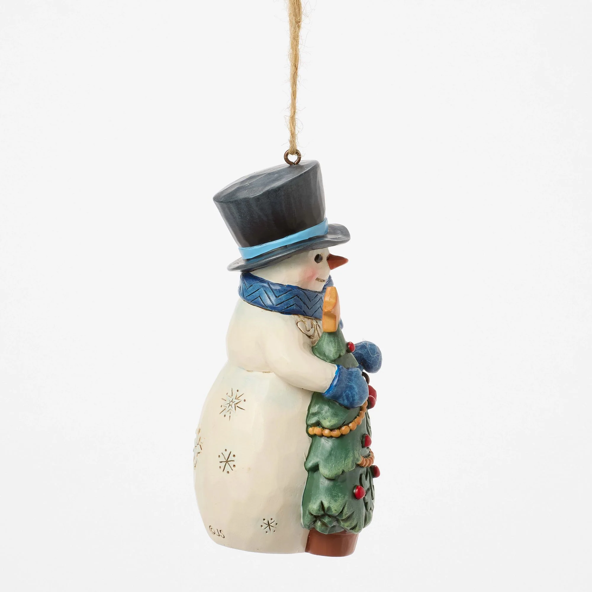 Snowman with Tree Hanging Ornament - Heartwood Creek by Jim Shore - Image 4