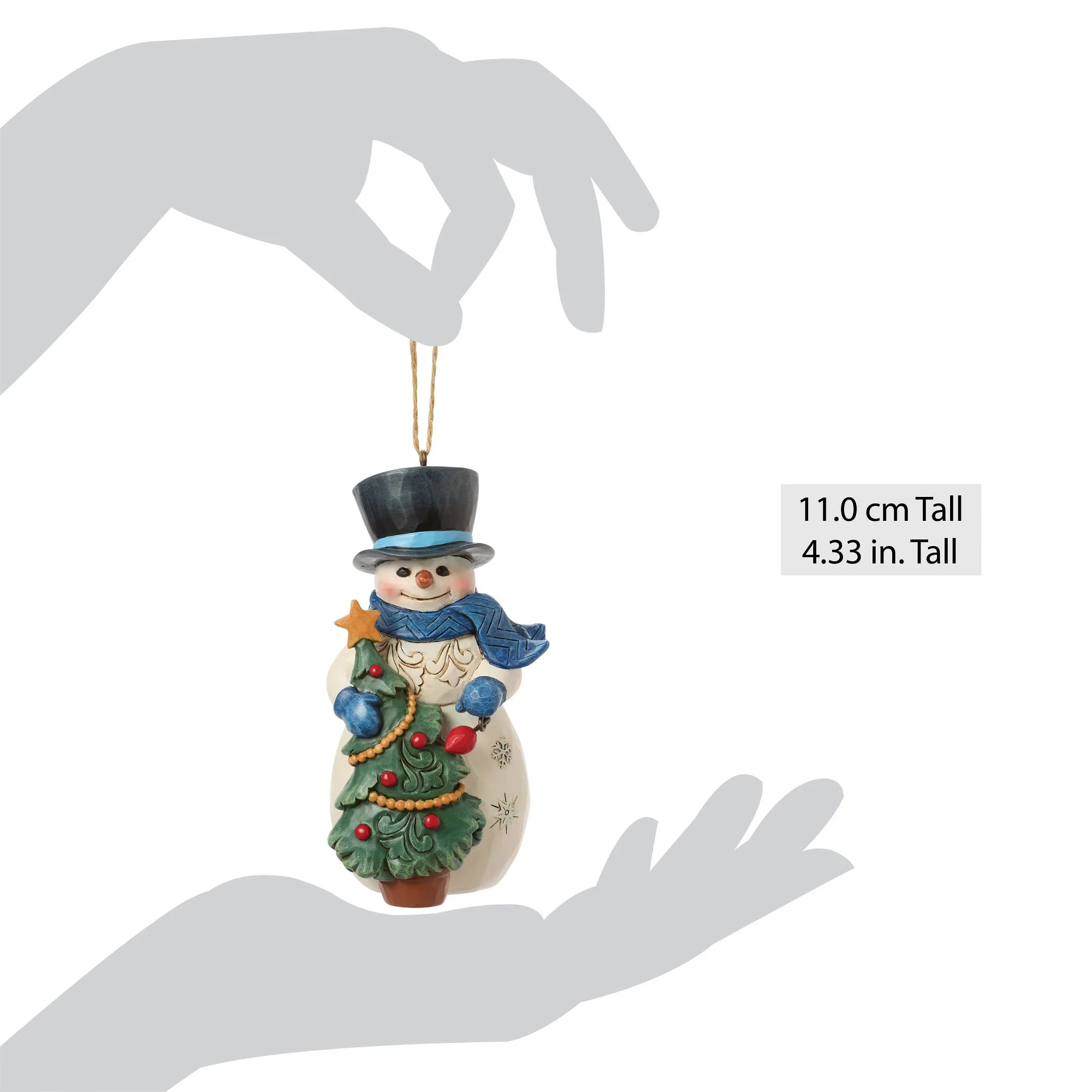 Snowman with Tree Hanging Ornament - Heartwood Creek by Jim Shore - Image 5