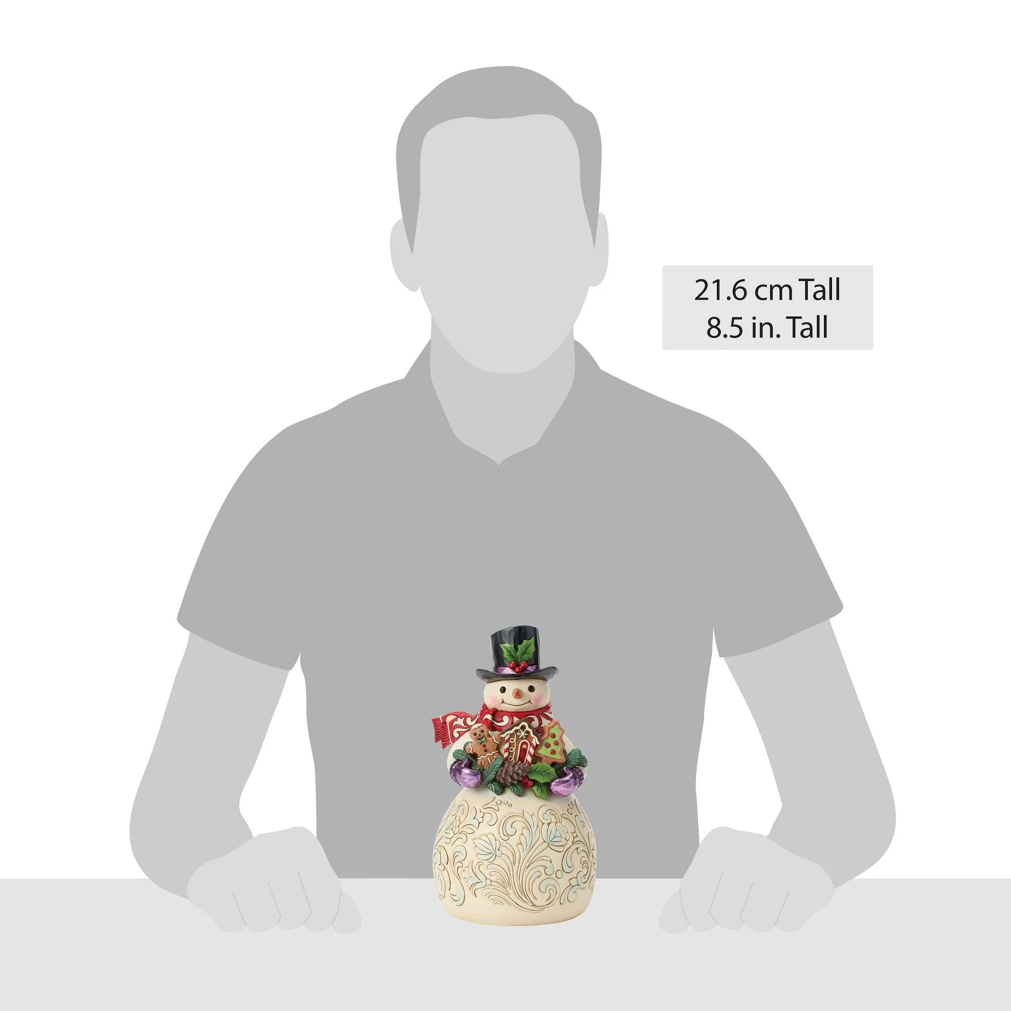 Snowman with Gingerbread Cookies Figurine - Sweet Bites - Image 5