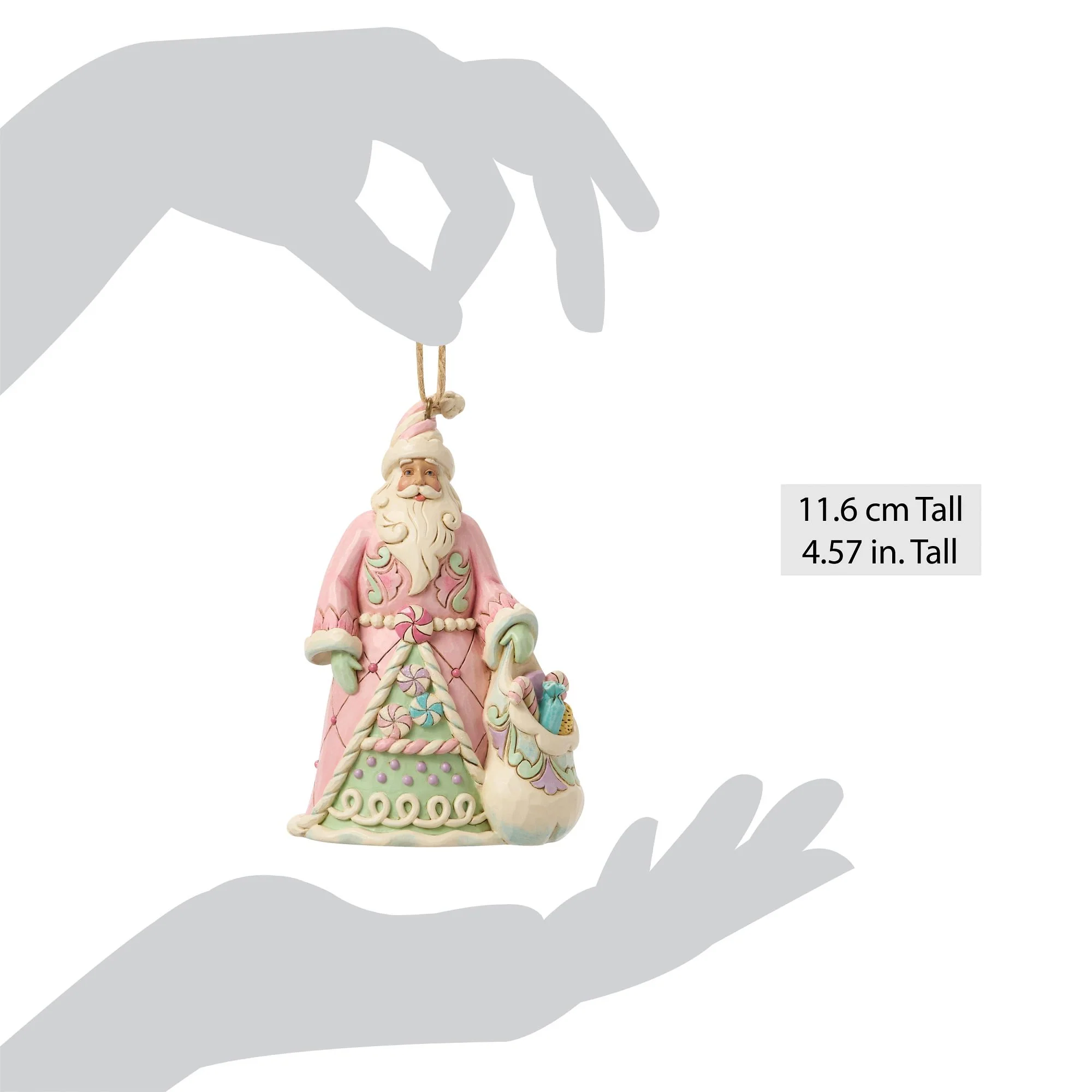 Santa with a Bag of Candy Hanging Ornament - Image 5