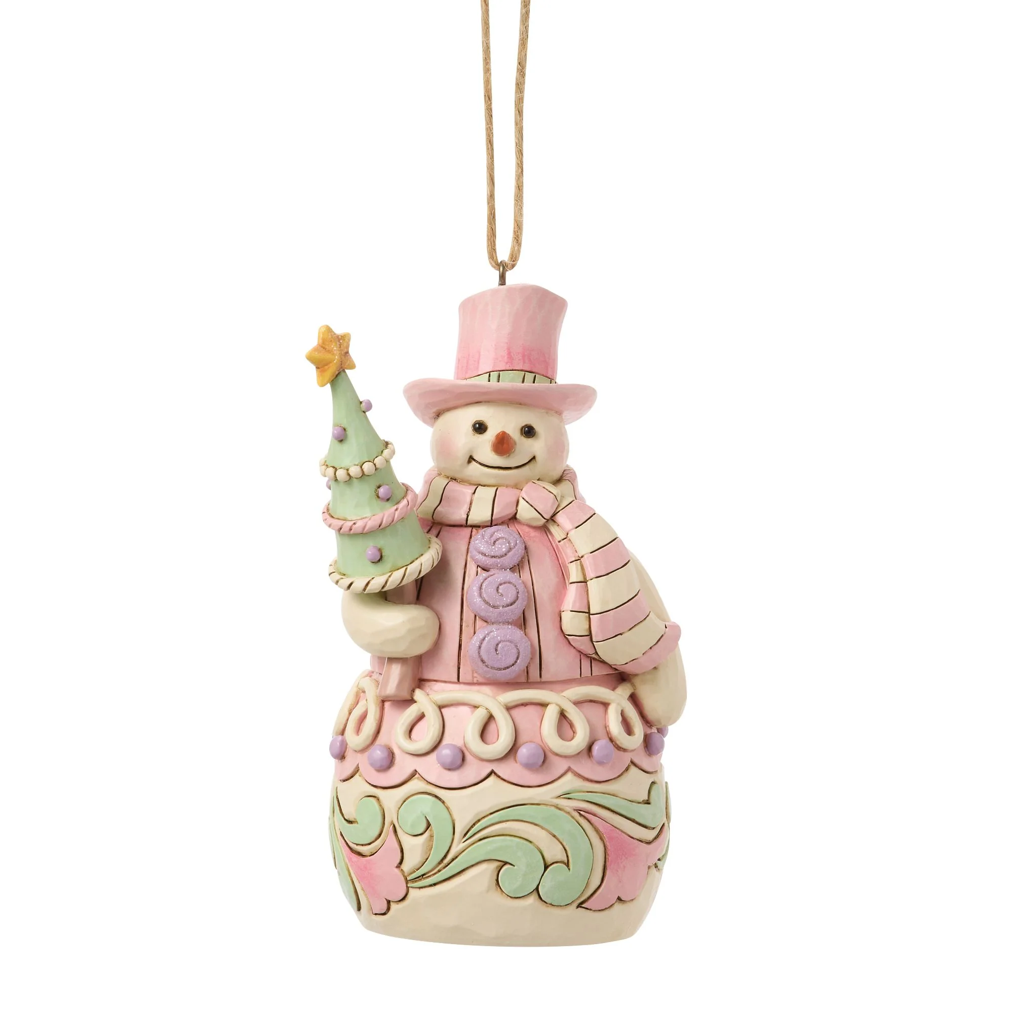 Snowman with Tree Hanging Ornament