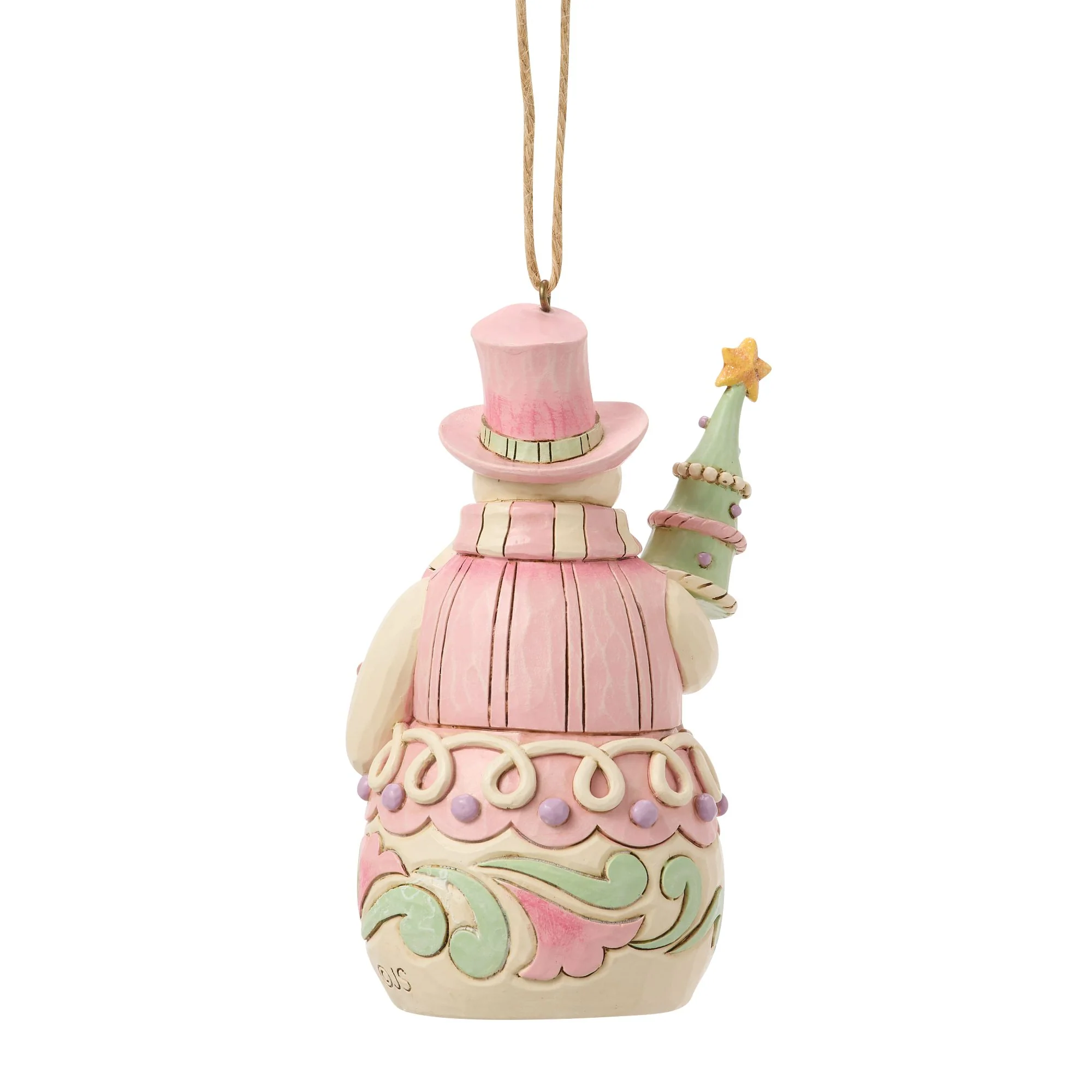 Snowman with Tree Hanging Ornament - Image 3