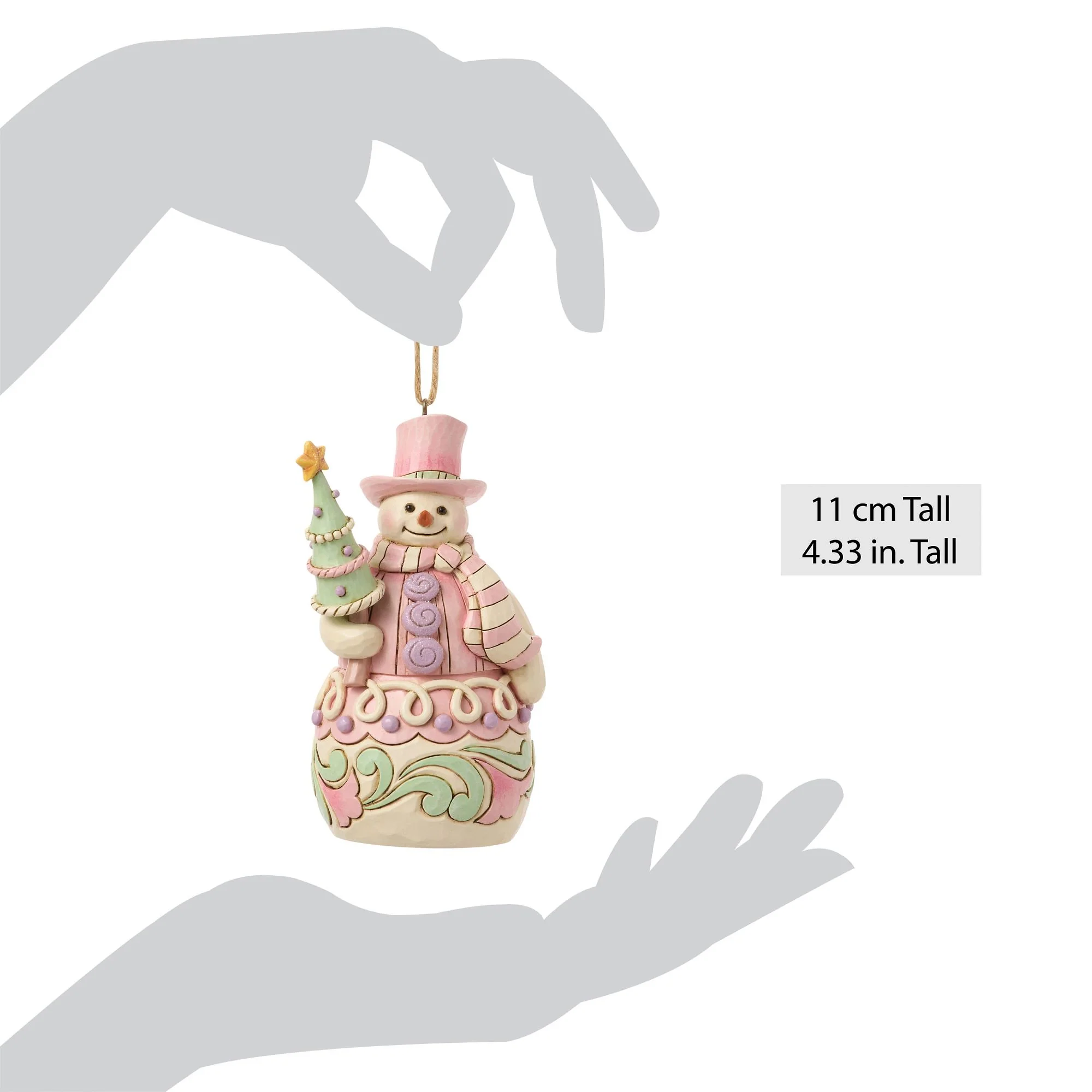 Snowman with Tree Hanging Ornament - Image 5