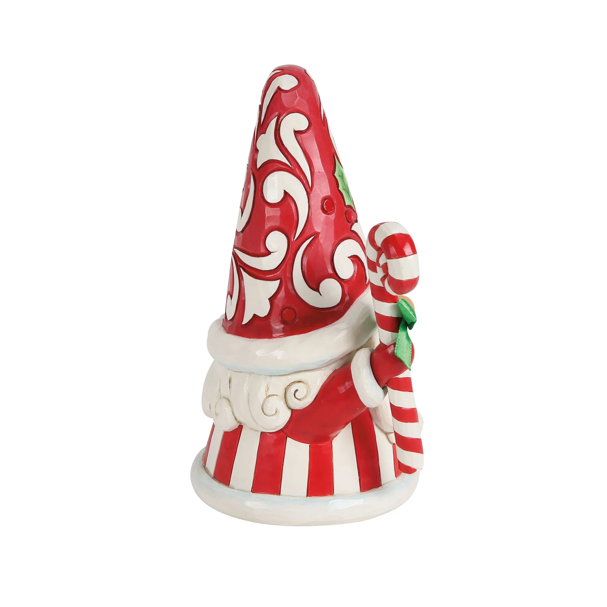 Gnome with Large Candy Cane Figurine - Swirls and Twirls - Image 4