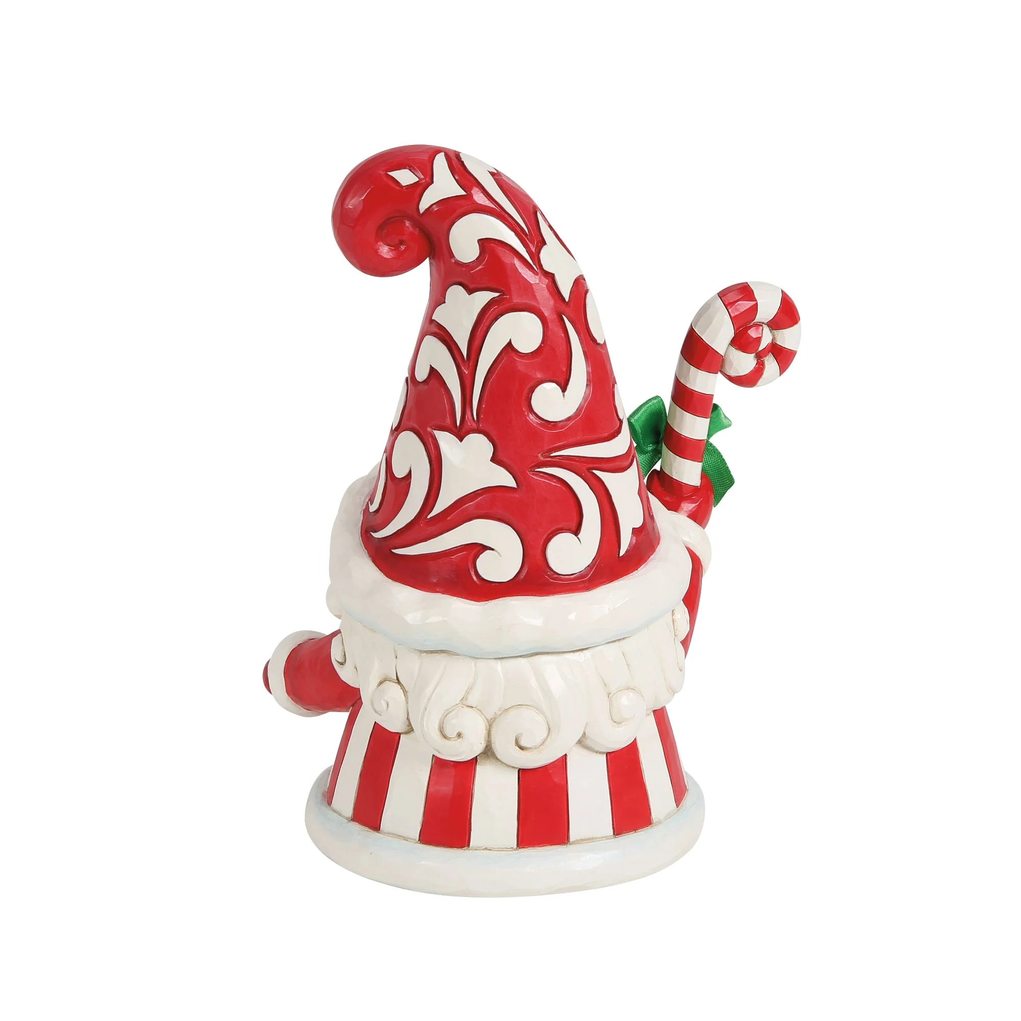 Gnome with Large Candy Cane Figurine - Swirls and Twirls - Image 5
