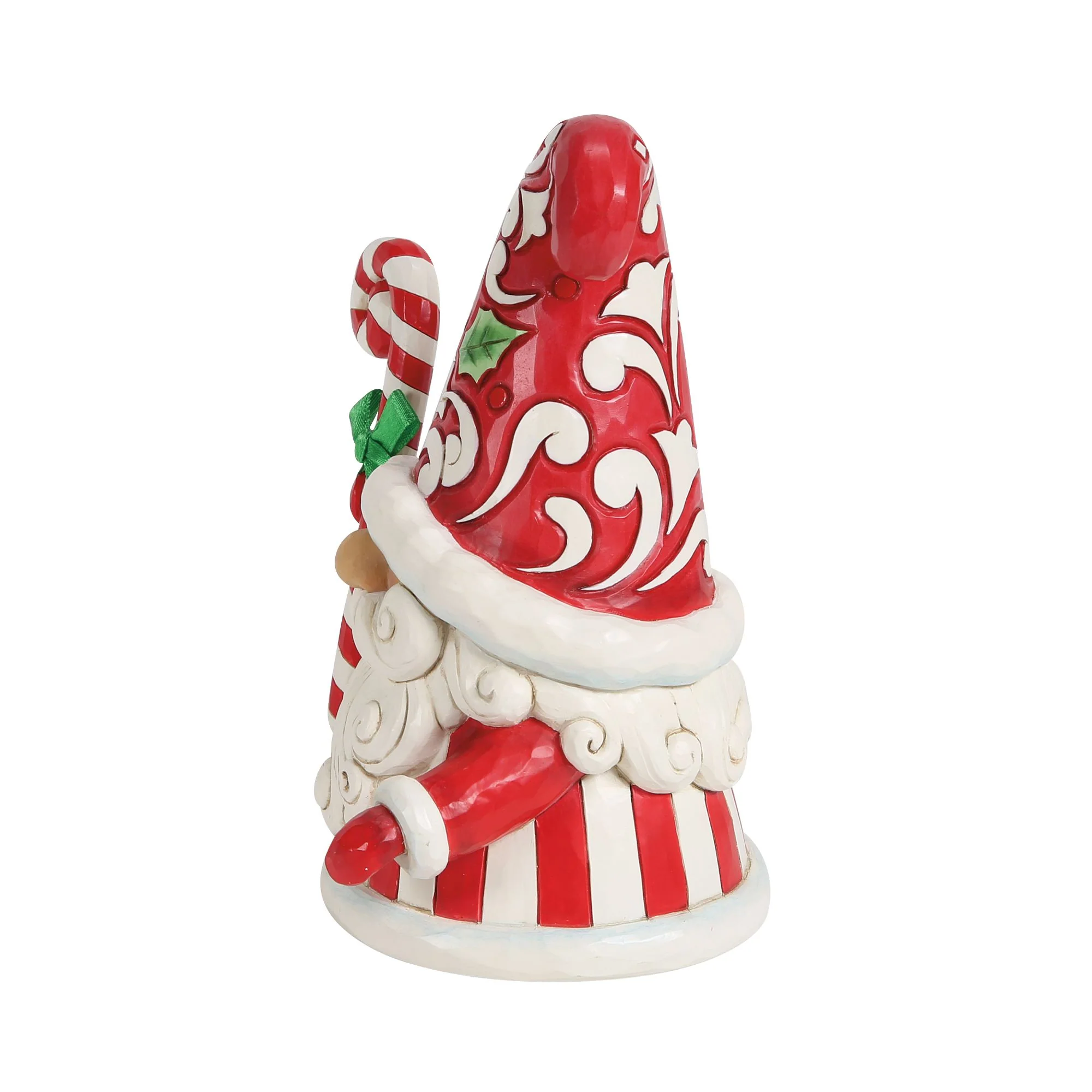 Gnome with Large Candy Cane Figurine - Swirls and Twirls - Image 6