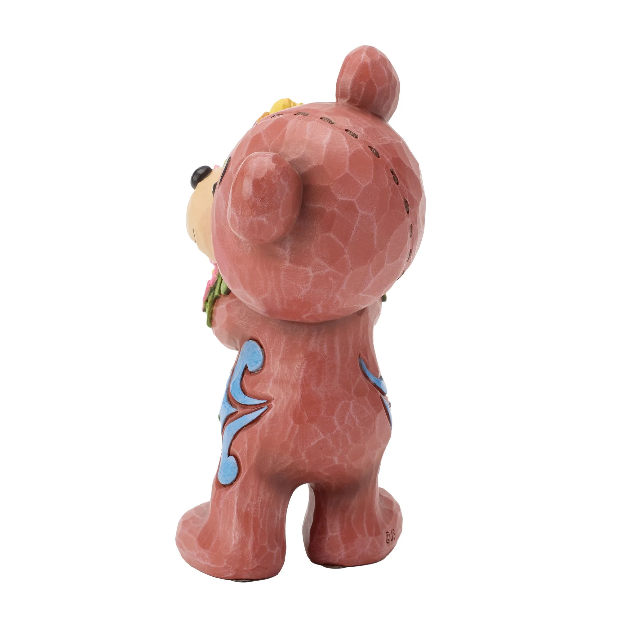 Teddy Bear with Bouquet Figurine - "Picked Just For You" - Image 2
