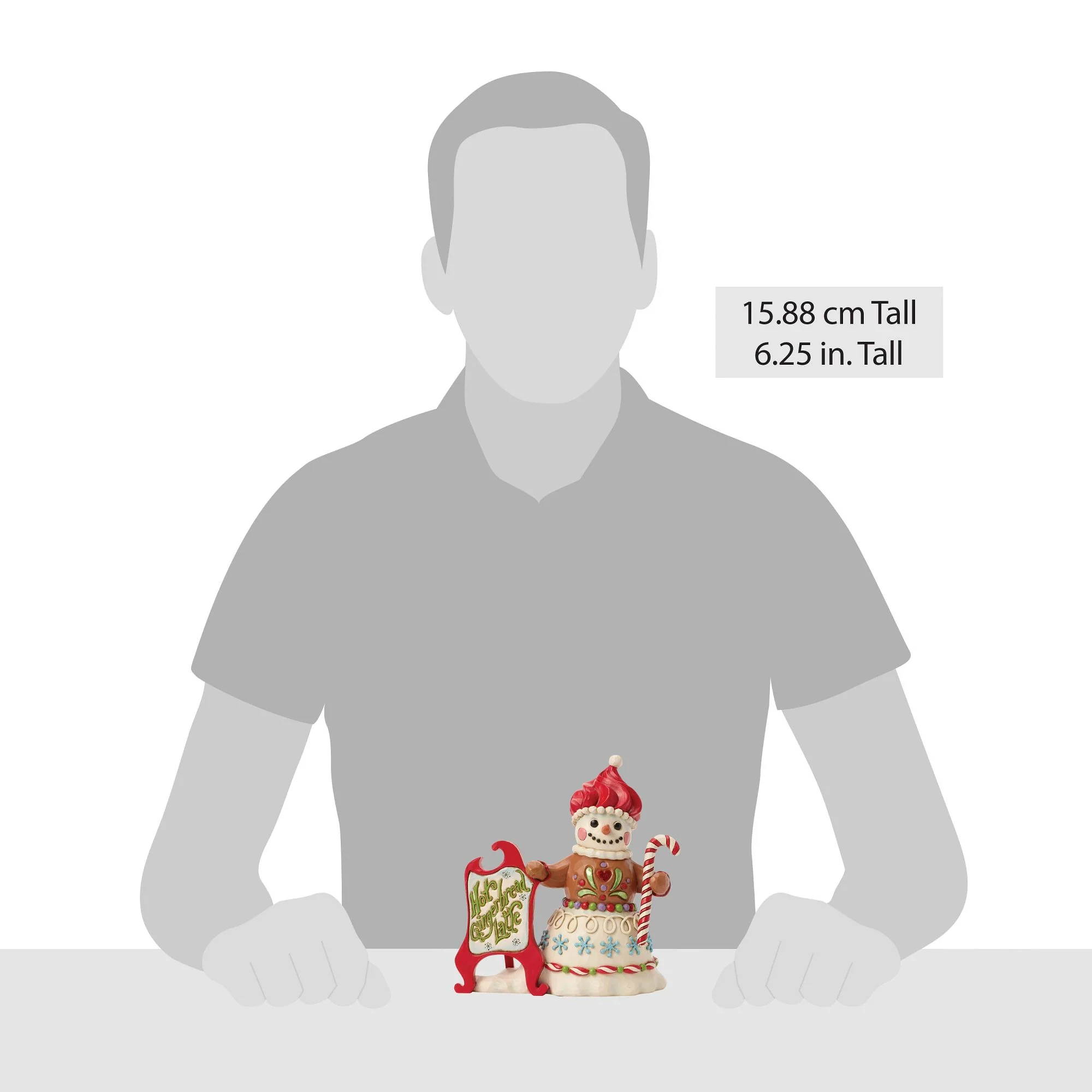 Gingerbread Snowman Figurine - Time for a Sweet Treat! - Image 5