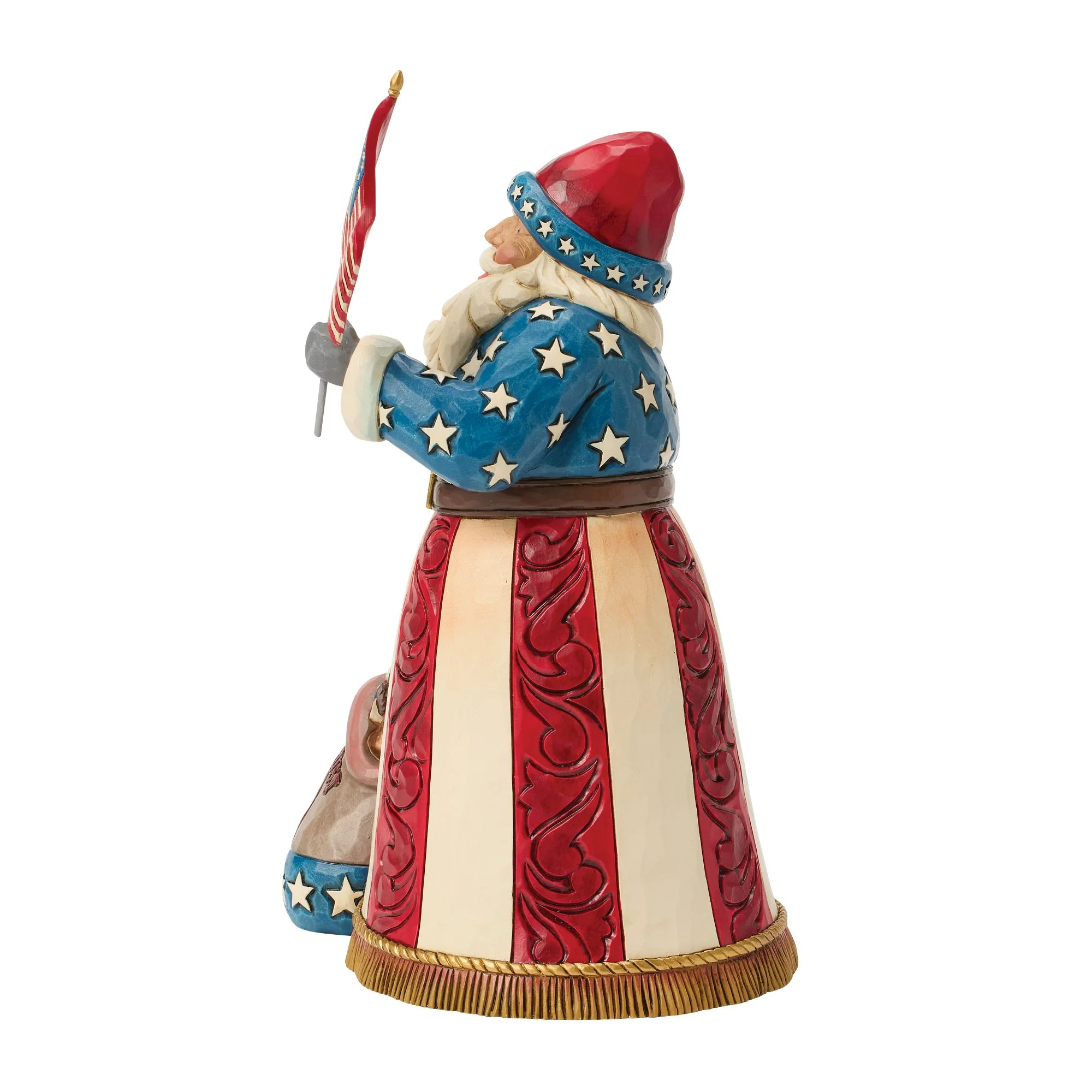 Santa with USA Flag - American Tradition - Image 3
