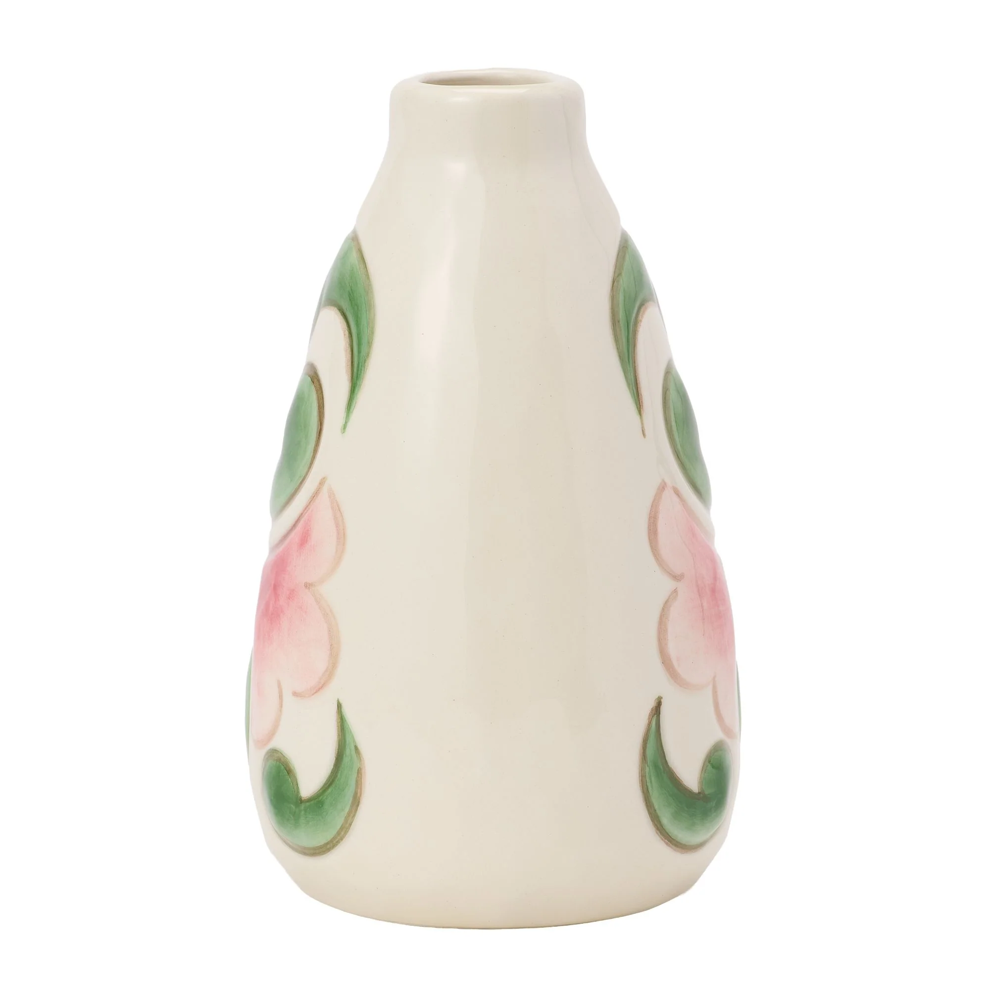 Vase Cream with Floral Motif - Image 2